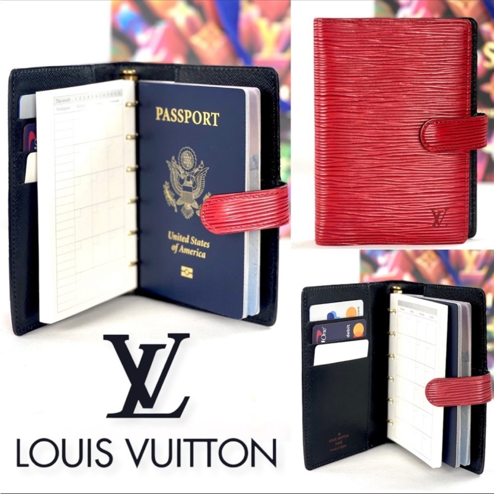 💎LOUIS VUITTON Agenda PM Passport Holder Wallet